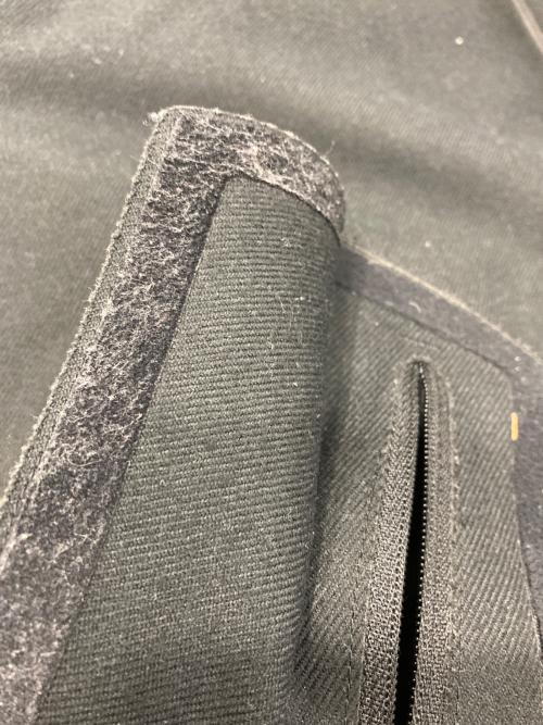 DESCENTE PAUSE（デサントポーズ）DESCENTE PAUSE (デサントポーズ) WOOL MIX STAND COLLAR ZIP UP BLOUSON ブラック サイズ:Sの古着・服飾アイテム