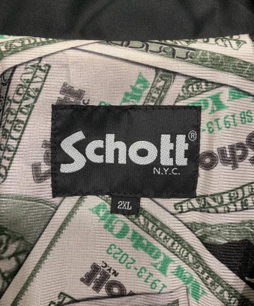 Schott（ショット）Schott (ショット) コーチジャケット ブラック サイズ:2XLの古着・服飾アイテム
