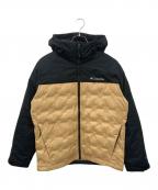 Columbiaコロンビア）の古着「グランドトレックIIIダウンフーデッドジャケット」｜ブラック×ベージュ