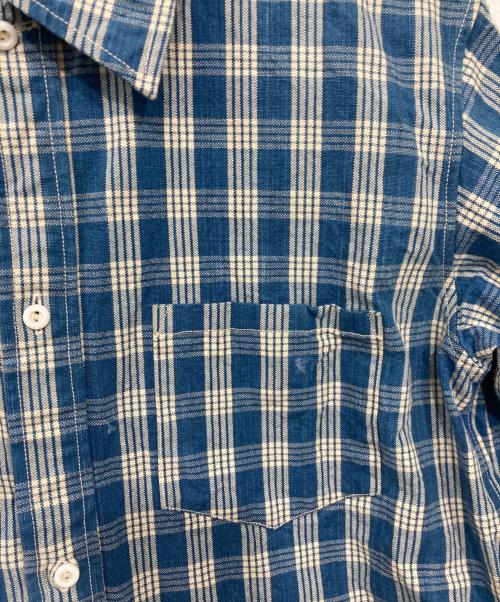 UNION SUPPLY（ユニオンサプライ）UNION SUPPLY (ユニオンサプライ) パラカシャツジャケット ブルー サイズ:14 1/2の古着・服飾アイテム