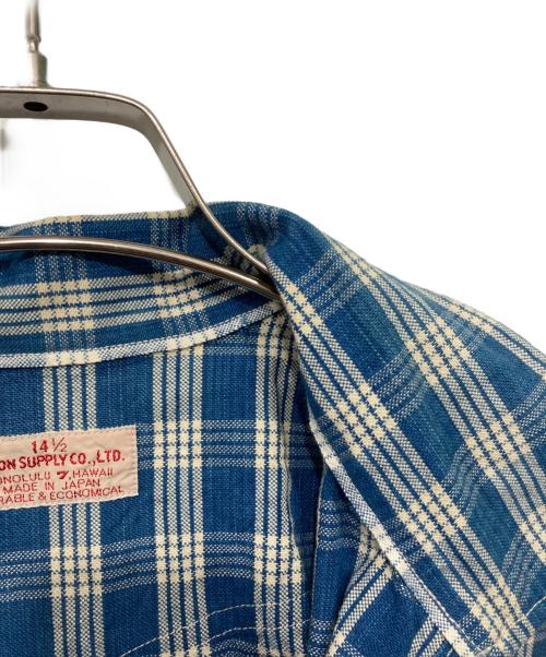 UNION SUPPLY（ユニオンサプライ）UNION SUPPLY (ユニオンサプライ) パラカシャツジャケット ブルー サイズ:14 1/2の古着・服飾アイテム