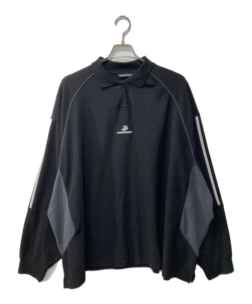 masonprince（メゾンプリンス）masonprince (メゾンプリンス) ポロシャツ ブラック サイズ:XLの古着・服飾アイテム