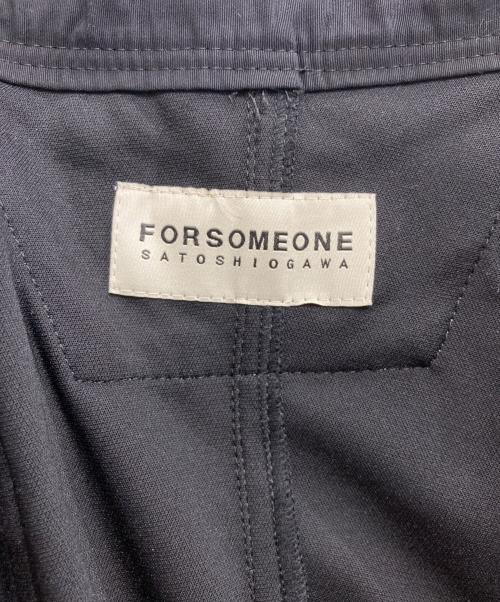 FORSOMEONE（フォーサムワン）FORSOMEONE (フォーサムワン) レザー切替カーゴパンツ ブラック サイズ:46の古着・服飾アイテム