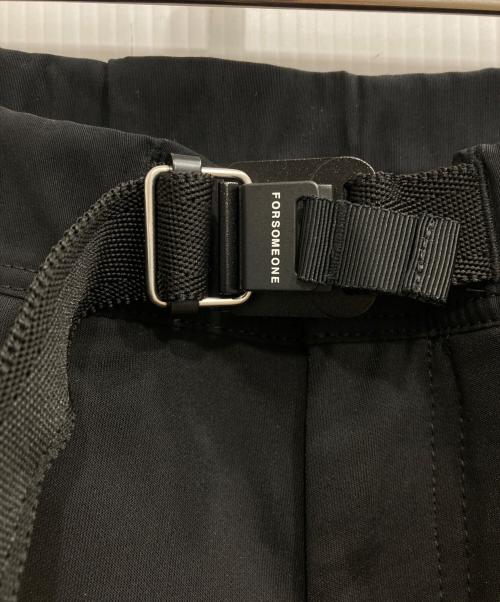 FORSOMEONE（フォーサムワン）FORSOMEONE (フォーサムワン) レザー切替カーゴパンツ ブラック サイズ:46の古着・服飾アイテム