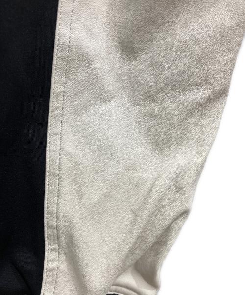 FORSOMEONE（フォーサムワン）FORSOMEONE (フォーサムワン) レザー切替カーゴパンツ ブラック サイズ:46の古着・服飾アイテム