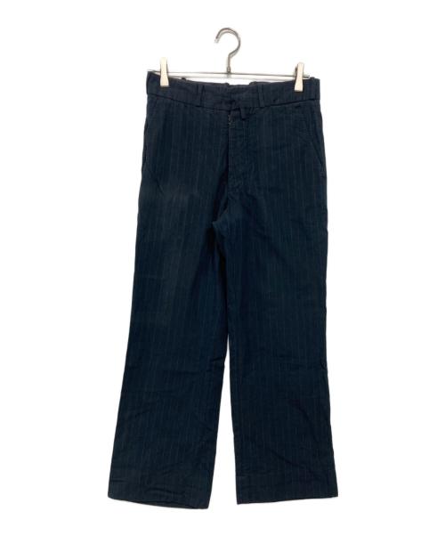 Maison Margiela（メゾンマルジェラ）Maison Margiela (メゾンマルジェラ) ストライプパンツ ネイビー サイズ:44の古着・服飾アイテム