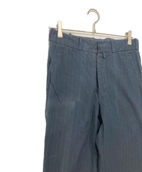 Maison Margiela（メゾンマルジェラ）Maison Margiela (メゾンマルジェラ) ストライプパンツ ネイビー サイズ:44の古着・服飾アイテム