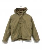 HOUSTONヒューストン）の古着「フランス海軍デッキジャケット」｜カーキ