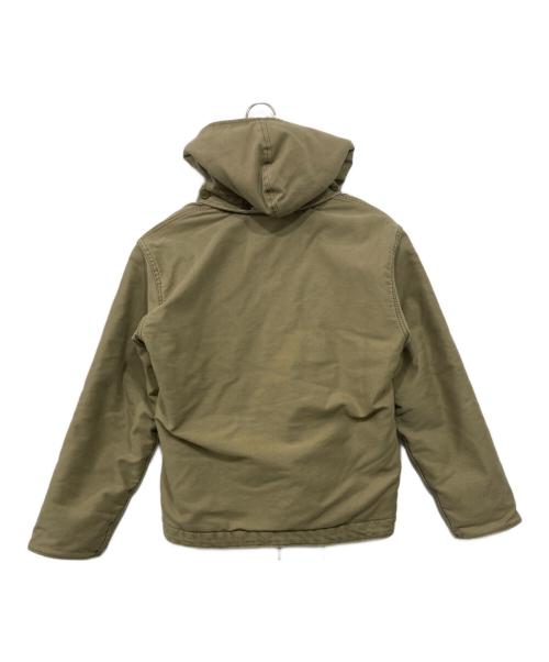 HOUSTON（ヒューストン）HOUSTON (ヒューストン) フランス海軍デッキジャケット カーキ サイズ:38Rの古着・服飾アイテム