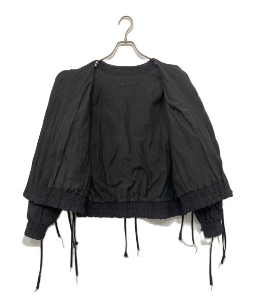 UNUSED（アンユーズド）UNUSED (アンユーズド) レースアップジャケット ブラックの古着・服飾アイテム