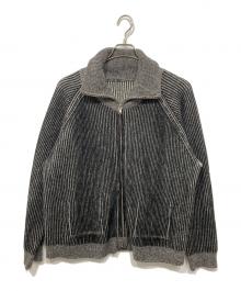 Name.（ネーム）の古着「REVERSIBLE WOOL DRIVERS KNIT」｜グレー