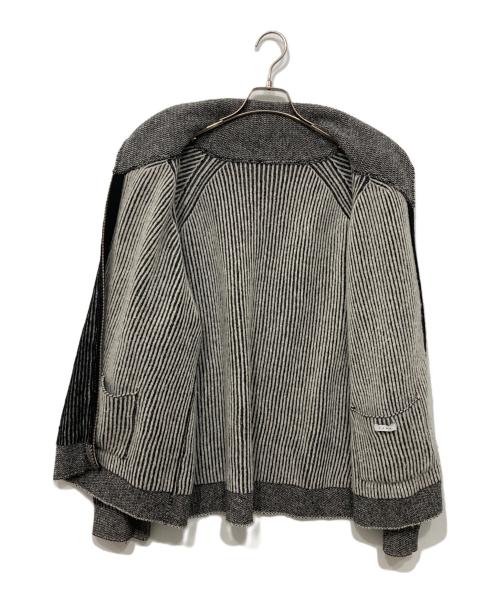 Name.（ネーム）Name. (ネーム) REVERSIBLE WOOL DRIVERS KNIT グレー サイズ:2の古着・服飾アイテム