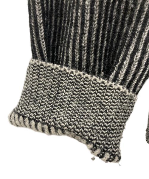 Name.（ネーム）Name. (ネーム) REVERSIBLE WOOL DRIVERS KNIT グレー サイズ:2の古着・服飾アイテム