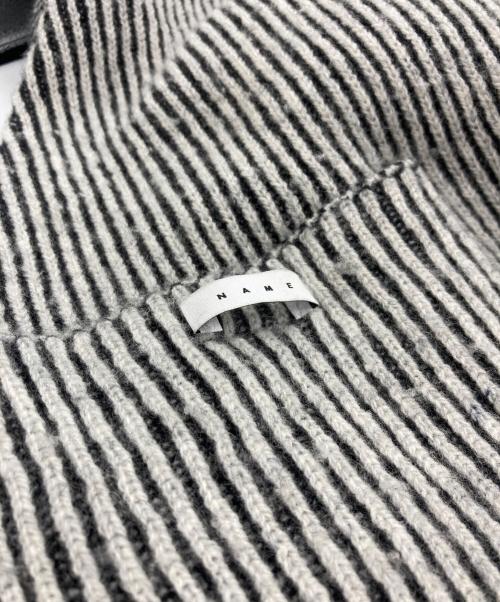 Name.（ネーム）Name. (ネーム) REVERSIBLE WOOL DRIVERS KNIT グレー サイズ:2の古着・服飾アイテム