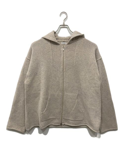 Name.（ネーム）Name. (ネーム) ZIP UP KNIT HOODIE ベージュ サイズ:2の古着・服飾アイテム