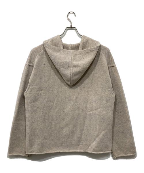 Name.（ネーム）Name. (ネーム) ZIP UP KNIT HOODIE ベージュ サイズ:2の古着・服飾アイテム