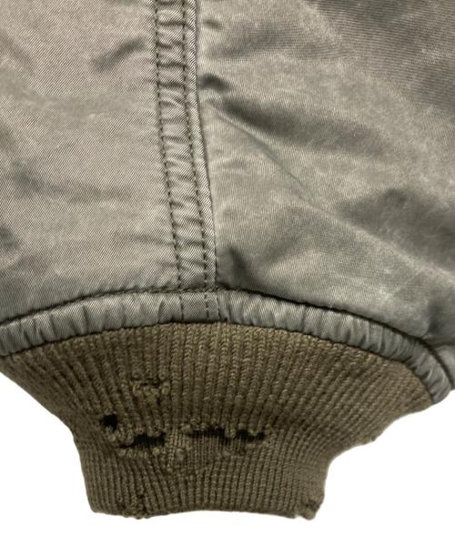 Name.（ネーム）Name. (ネーム) WIDE POCKET FLIGHT JACKET : FADED/フェード加工 ワイドポケット フライトジャケット グリーン サイズ:2の古着・服飾アイテム