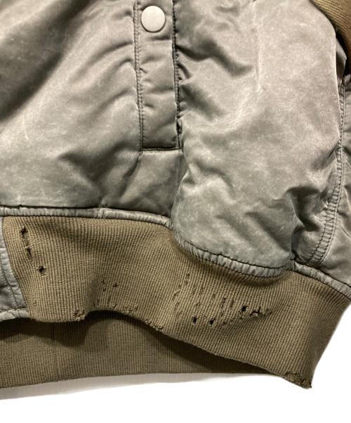 Name.（ネーム）Name. (ネーム) WIDE POCKET FLIGHT JACKET : FADED/フェード加工 ワイドポケット フライトジャケット グリーン サイズ:2の古着・服飾アイテム