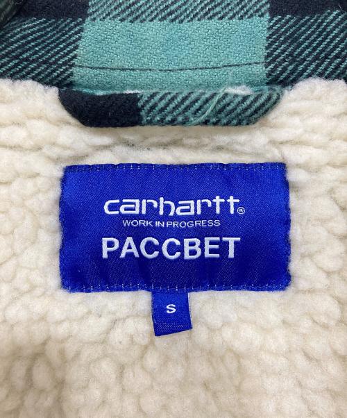 CarHartt（カーハート）CarHartt (カーハート) PACCBET (ラスベート) コラボシャツジャケット グリーン サイズ:Sの古着・服飾アイテム