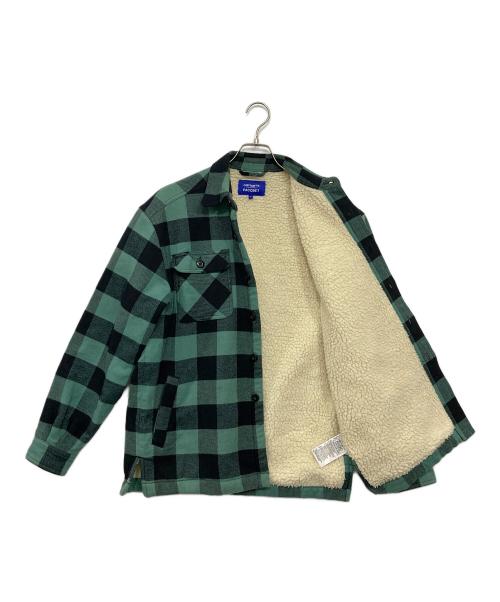 CarHartt（カーハート）CarHartt (カーハート) PACCBET (ラスベート) コラボシャツジャケット グリーン サイズ:Sの古着・服飾アイテム
