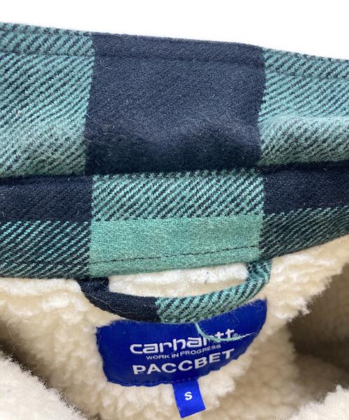 CarHartt（カーハート）CarHartt (カーハート) PACCBET (ラスベート) コラボシャツジャケット グリーン サイズ:Sの古着・服飾アイテム