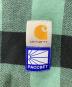 中古・古着 CarHartt (カーハート) PACCBET (ラスベート) コラボシャツジャケット グリーン サイズ:S：13000円