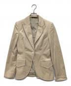 GUCCIグッチ）の古着「ベロアジャケット」｜ベージュ