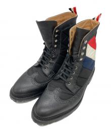 Thom Browne（トムブラウン）の古着「ウィングチップブーツ」｜ブラック