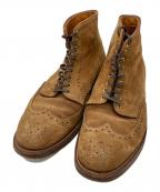 Aldenオールデン）の古着「スエードウイングチップブーツ」｜ベージュ