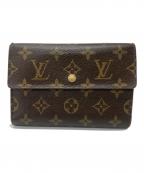 LOUIS VUITTONルイ ヴィトン）の古着「3つ折り財布」｜ブラウン