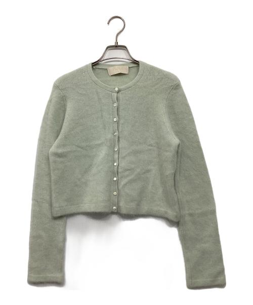 Plage（プラージュ）Plage (プラージュ) Cashmere Mix Fur カーディガン ライトグリーン サイズ:FREEの古着・服飾アイテム