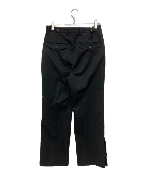 MAISON SPECIAL（メゾンスペシャル）MAISON SPECIAL (メゾンスペシャル) Triacetate Slit Straight Pants/トリアセテートスリットストレートパンツ ブラック サイズ:1の古着・服飾アイテム