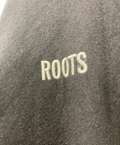 Roots（ルーツ）Roots (ルーツ) 袖レザースタジャン ブラック サイズ:XXXXLの古着・服飾アイテム