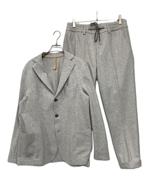 eleventy（イレブンティ）eleventy (イレブンティ) フェルト地セットアップ グレー サイズ:48の古着・服飾アイテム