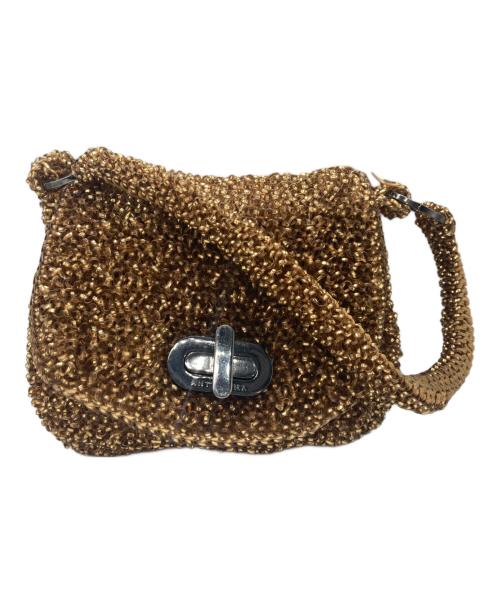 ANTEPRIMA（アンテプリマ）ANTEPRIMA (アンテプリマ) ターンロックワンショルダーワイヤーバッグ ゴールドの古着・服飾アイテム