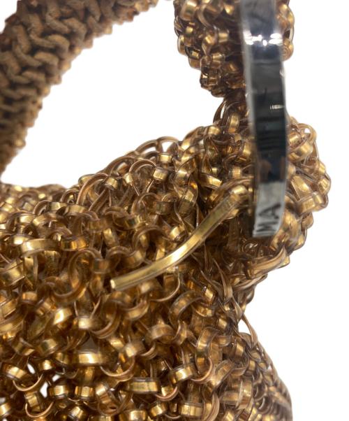 ANTEPRIMA（アンテプリマ）ANTEPRIMA (アンテプリマ) ターンロックワンショルダーワイヤーバッグ ゴールドの古着・服飾アイテム