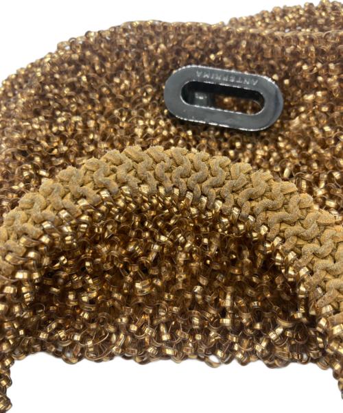 ANTEPRIMA（アンテプリマ）ANTEPRIMA (アンテプリマ) ターンロックワンショルダーワイヤーバッグ ゴールドの古着・服飾アイテム