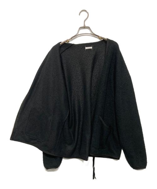 Name.（ネーム）Name. (ネーム) CURL YARN ZIP UP CARDIGAN/カール　ヤーン　ジップアップ　カーディガン ブラック サイズ:2の古着・服飾アイテム