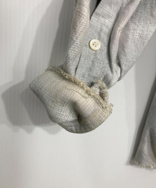 Name.（ネーム）Name. (ネーム) COTTON TWILL OMBRE CUT-OFF REGULAR SHIRT/コットン　ツイル　オンブレ　カットオフ　レギュラー　シャツ ブルー サイズ:2の古着・服飾アイテム