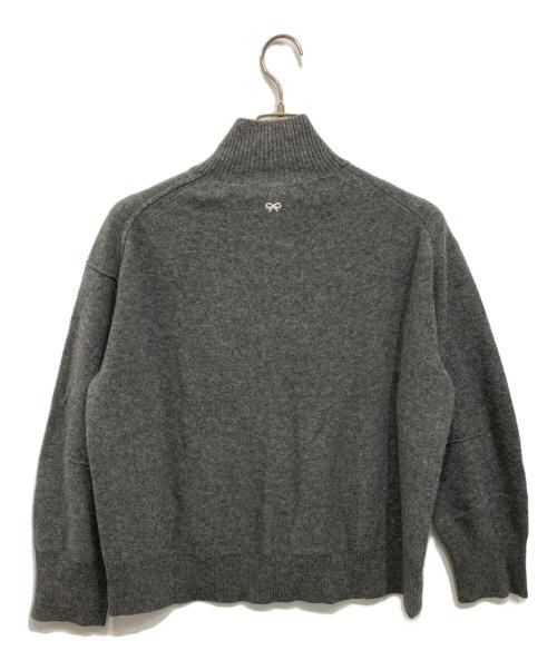 UNIQLO（ユニクロ）UNIQLO (ユニクロ) ANYA HINDMARCH (アニヤ・ハインドマーチ) カシミヤハイネックセーター グレー サイズ:M 未使用品の古着・服飾アイテム