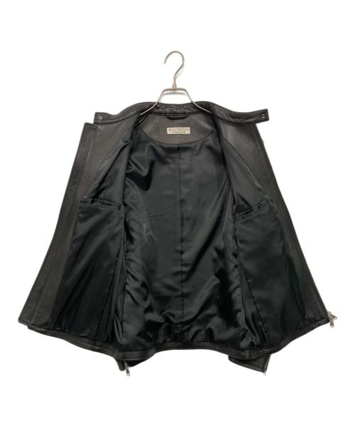 BEAUTY&YOUTH（ビューティーアンドユース）BEAUTY&YOUTH (ビューティーアンドユース) シープレザー シングル ライダースジャケット ブラック サイズ:Lの古着・服飾アイテム