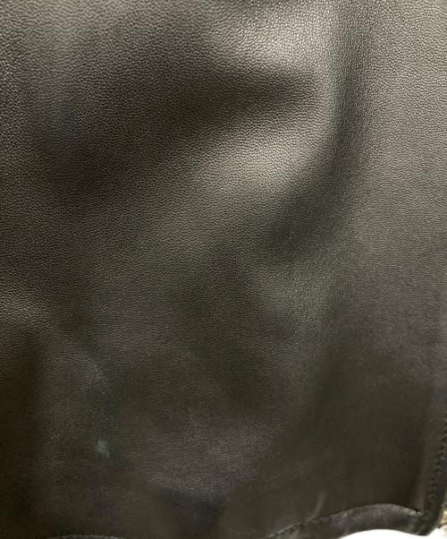 BEAUTY&YOUTH（ビューティーアンドユース）BEAUTY&YOUTH (ビューティーアンドユース) シープレザー シングル ライダースジャケット ブラック サイズ:Lの古着・服飾アイテム