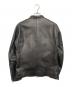 BEAUTY&YOUTH (ビューティーアンドユース) シープレザー シングル ライダースジャケット ブラック サイズ:L：15000円