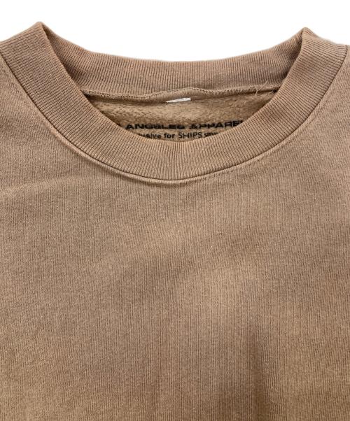 LOS ANGELES APPAREL（ロサンゼルスアパレル）LOS ANGELES APPAREL (ロサンゼルスアパレル) SHIPS any (シップスエニィ) 14oz ヘビーウェイト スウェット ブラウン サイズ:Mの古着・服飾アイテム