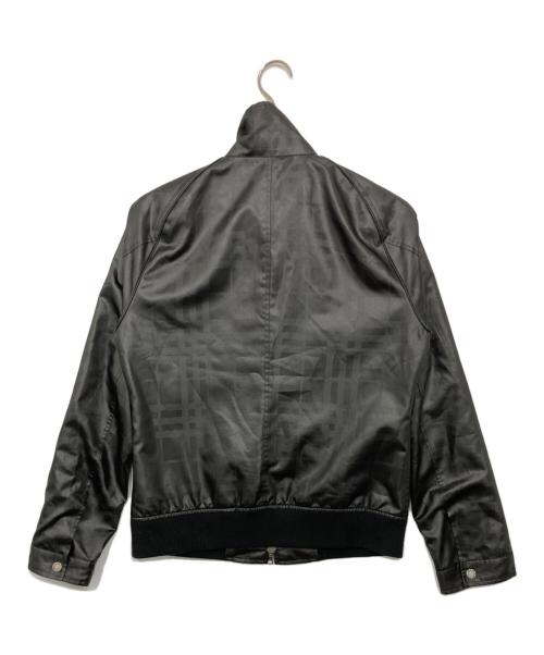 BURBERRY BLACK LABEL（バーバリーブラックレーベル）BURBERRY BLACK LABEL (バーバリーブラックレーベル) ダブルジップジャケット ブラック サイズ:Ｍの古着・服飾アイテム