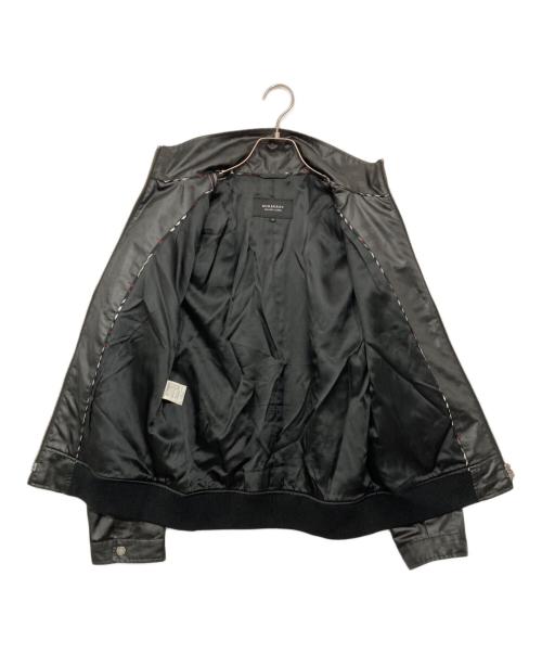 BURBERRY BLACK LABEL（バーバリーブラックレーベル）BURBERRY BLACK LABEL (バーバリーブラックレーベル) ダブルジップジャケット ブラック サイズ:Ｍの古着・服飾アイテム