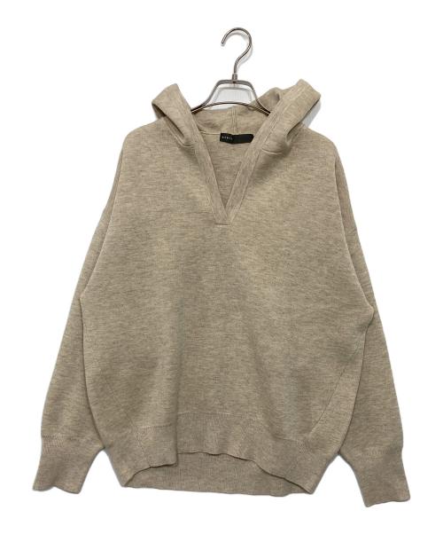 Noble（ノーブル）Noble (ノーブル) 接結タック編みフードプルオーバー ベージュ サイズ:－の古着・服飾アイテム