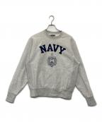 Championチャンピオン）の古着「USNA リバースウィーブスウェット」｜グレー