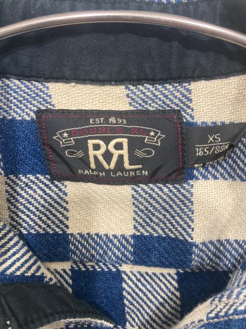RRL（ダブルアールエル）RRL (ダブルアールエル) ネルシャツ アイボリー×ブルー サイズ:XSの古着・服飾アイテム