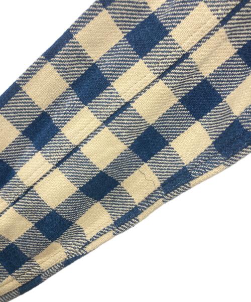 RRL（ダブルアールエル）RRL (ダブルアールエル) ネルシャツ アイボリー×ブルー サイズ:XSの古着・服飾アイテム